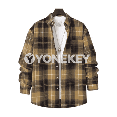 Erkekler üçin niýetlenen uzyn ýeňli eginiňize ykjam köýnek.